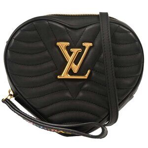 Louis Vuitton Black Wave Heart Clutch Shoulder Bag M52796 NZ4168 154318